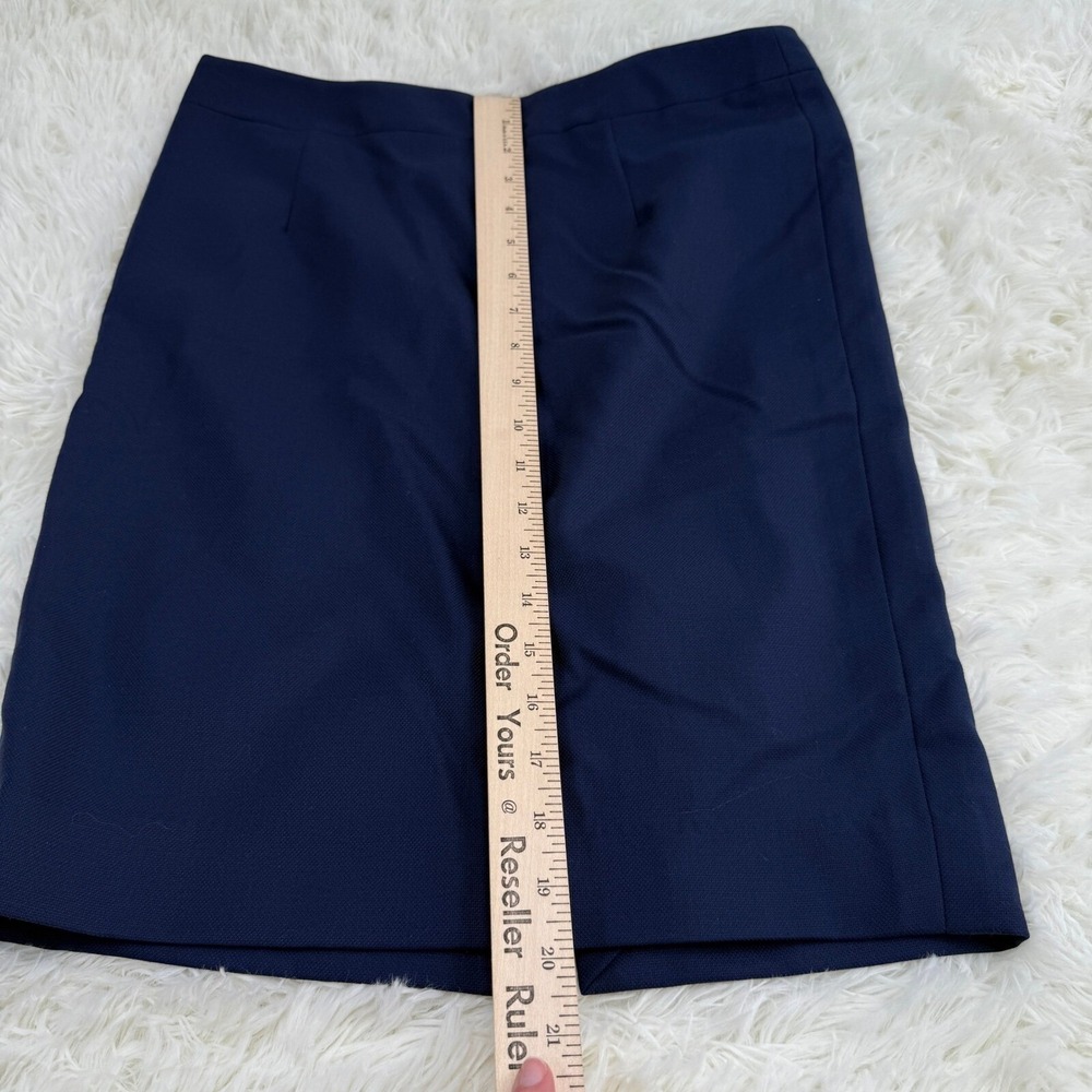 Maureen Gallagher Wool Pencil Skirt Career Office Navy Blue Waist 29 Vintage VTG - Picture 8 of 11
